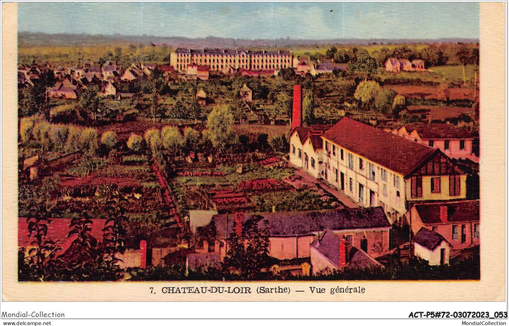 ACTP5-72-0413 - CHATEAU-DU-LOIR - Vue Générale - Chateau Du Loir