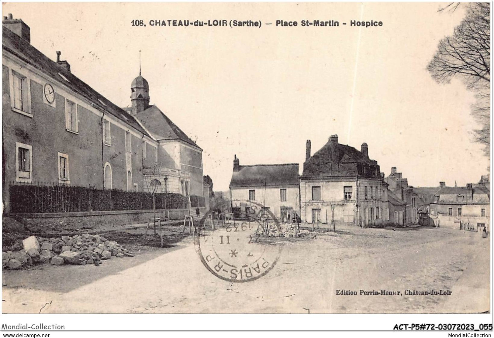 ACTP5-72-0414 - CHATEAU-DU-LOIR - Place St-martin - Hospice - Chateau Du Loir