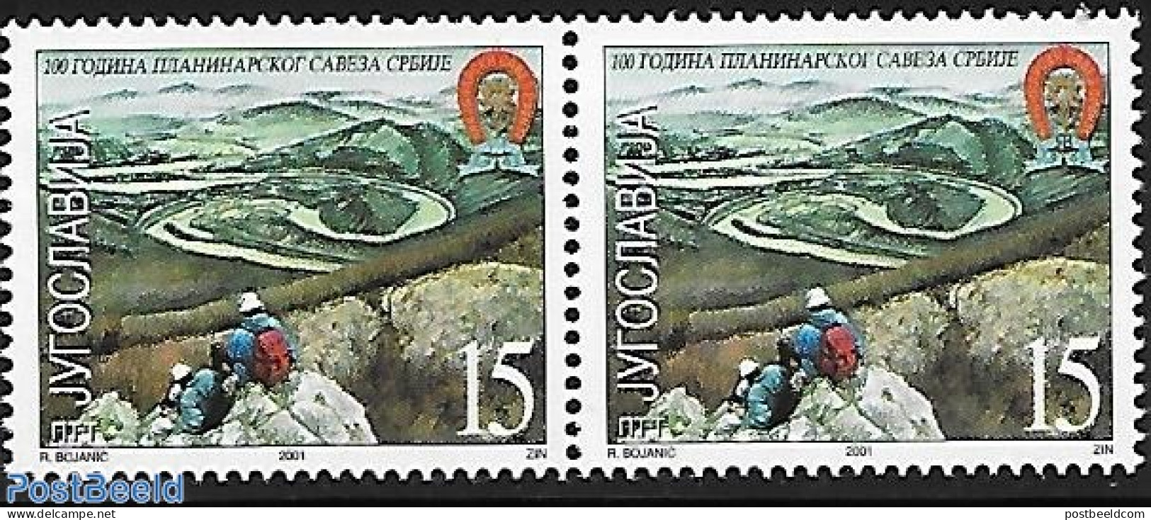 Yugoslavia 2001 With Engraver Sign., Mint NH, Sport - Mountains & Mountain Climbing - Nuovi