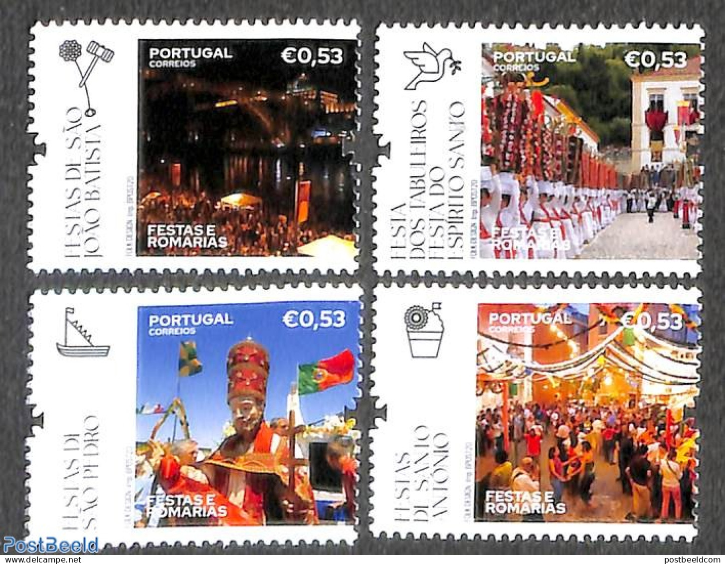 Portugal 2020 Festivals 4v, Mint NH, Various - Folklore - Unused Stamps