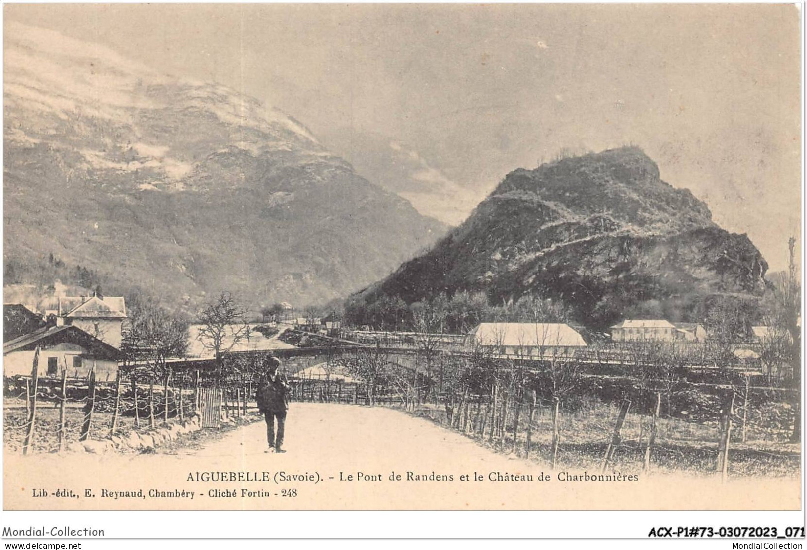 ACXP1-73-0037- AIGUEBELLE - Le Pont De Randens Et Le Château De Charbonnières - Aiguebelle