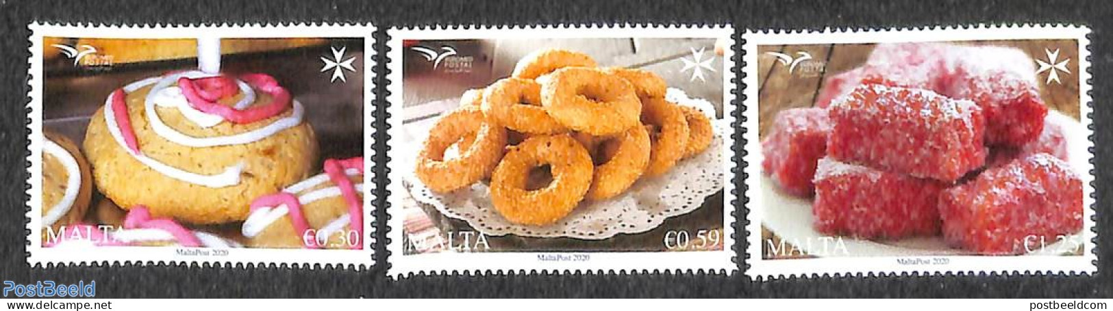 Malta 2020 Euromed, Food 3v, Mint NH, Health - Food & Drink - Ernährung