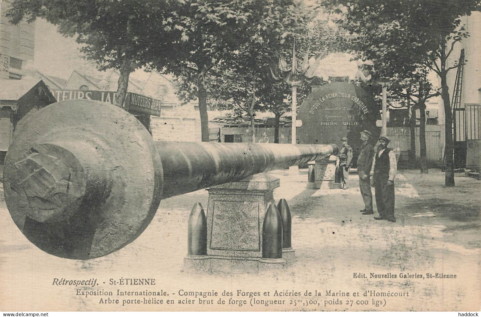 SAINT ETIENNE : EXPOSITION INTERNATIONALE - COMPAGNIE DES FORGES ET ACIERIES DE LA MARINE ET D'HOMECOURT -ARBRE PORTE... - Saint Etienne