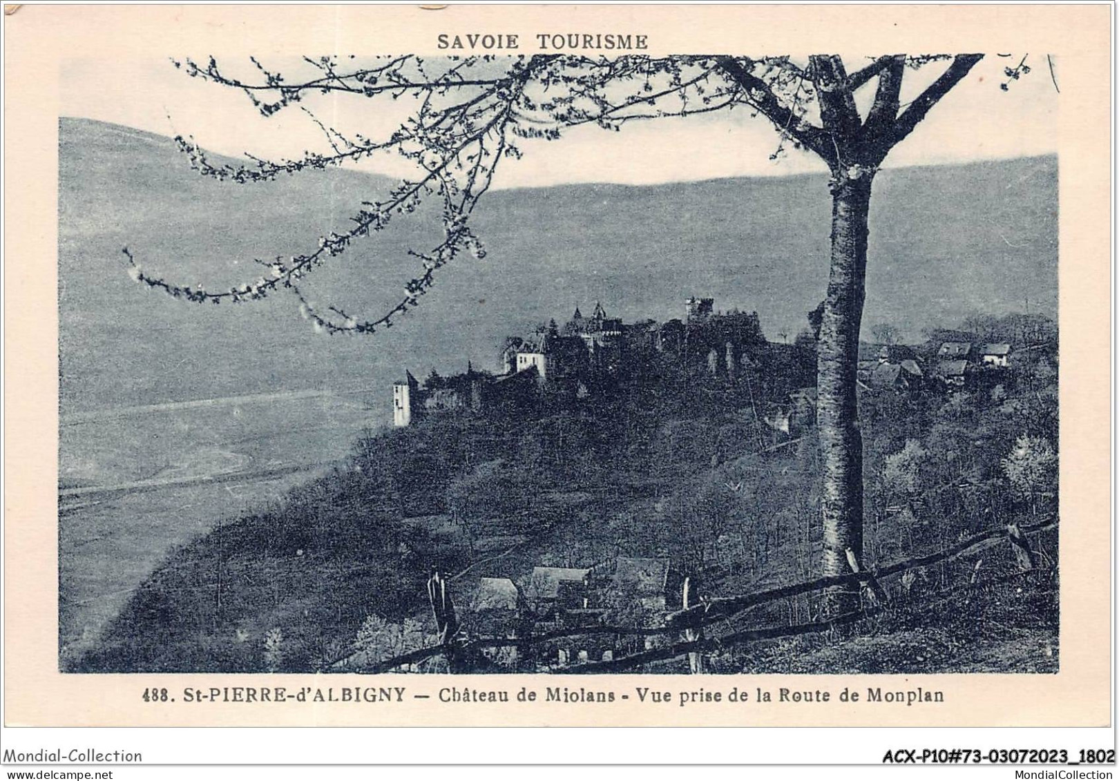 ACXP10-73-0907 - SAINT-PIERRE-D'ALBIGNY - Château De Miolans - Vue Prise De La Route De Monplan - Saint Pierre D'Albigny