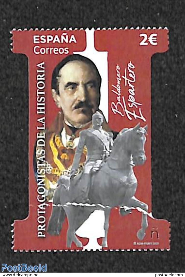 Spain 2020 Baldomero Espartero 1v , Mint NH, Nature - Horses - Ungebraucht