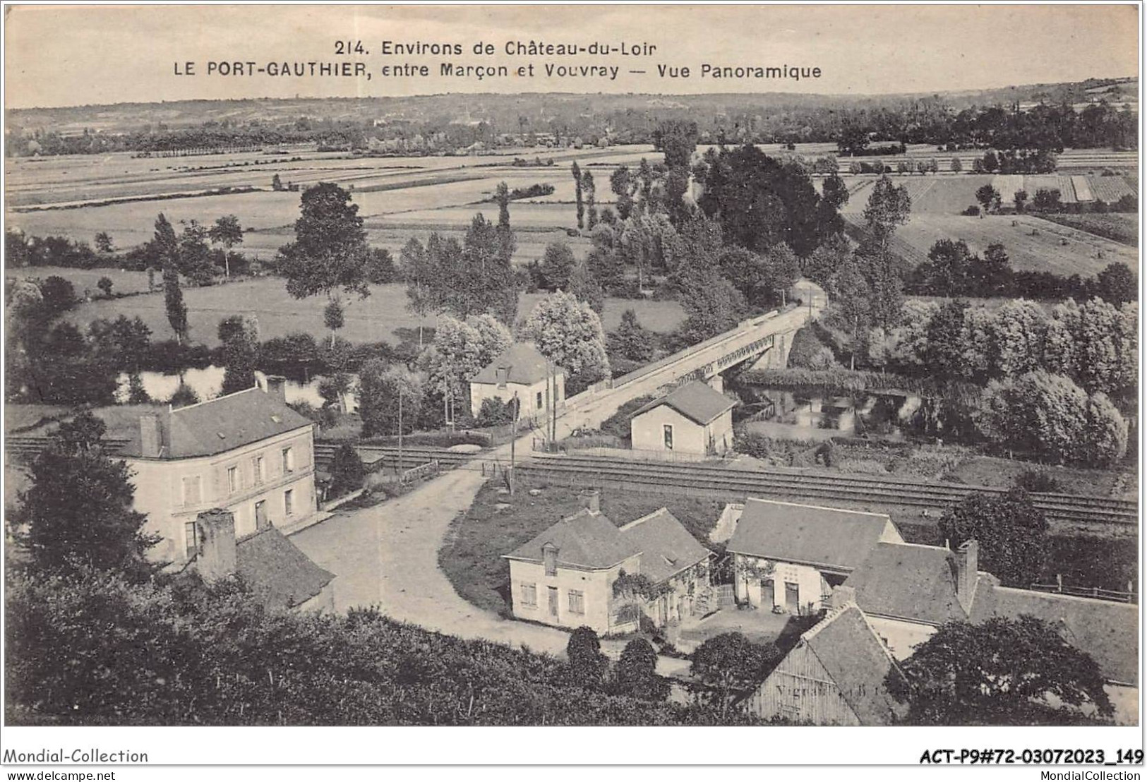 ACTP9-72-0874 - CHATEAU-DU-LOIR - Le Port Gautier Entre Marçon Et Vouvray - Vue Panoramique - Chateau Du Loir