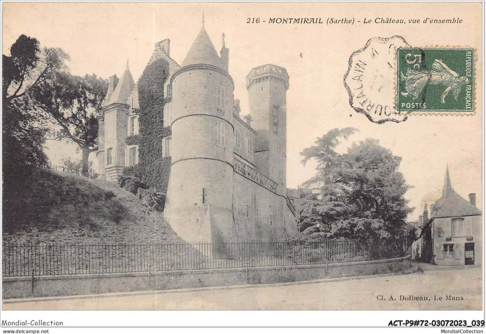 ACTP9-72-0819 - MONTMIRAIL - Le Château - Vue D'ensemble - Montmirail