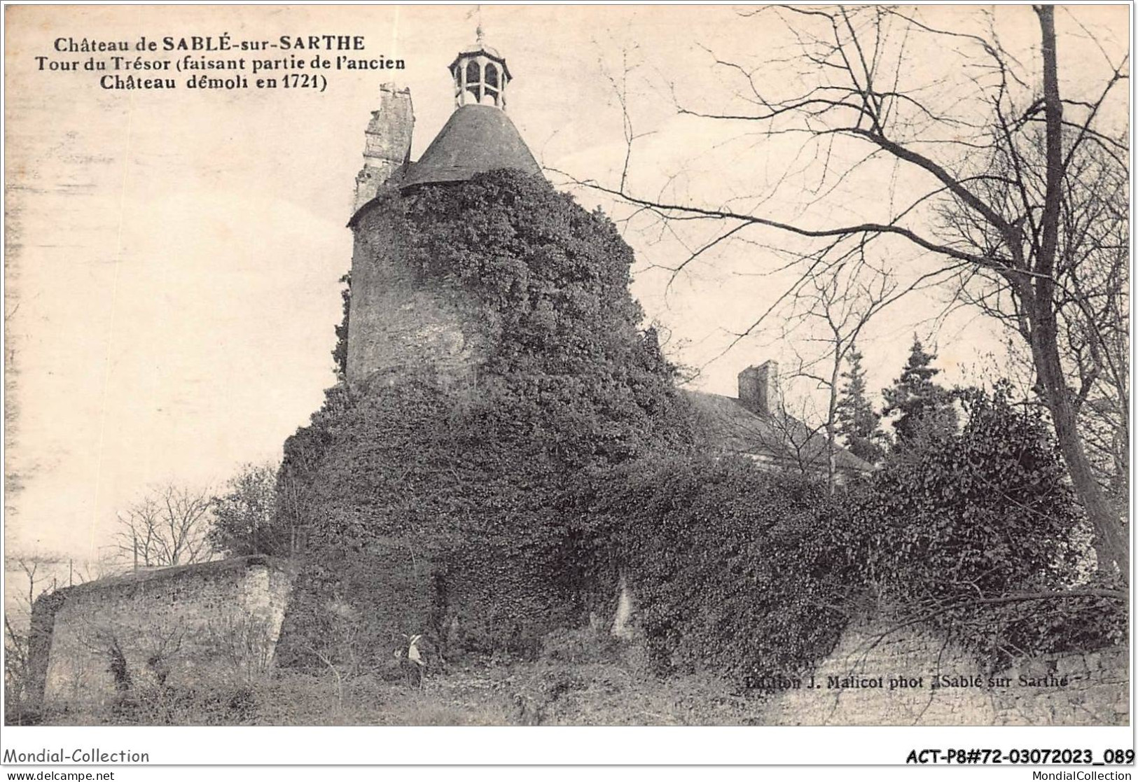 ACTP8-72-0744- SABLE-SUR-SARTHE - Château - Tour Du Trésor Faisant Partie De L'ancien Château Démoli En 1721 - Sable Sur Sarthe