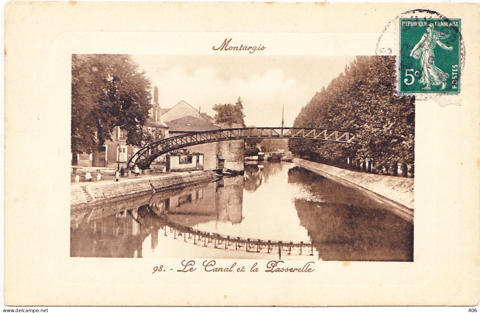 Montargis - Le Canal Et La Passerelle - Montargis