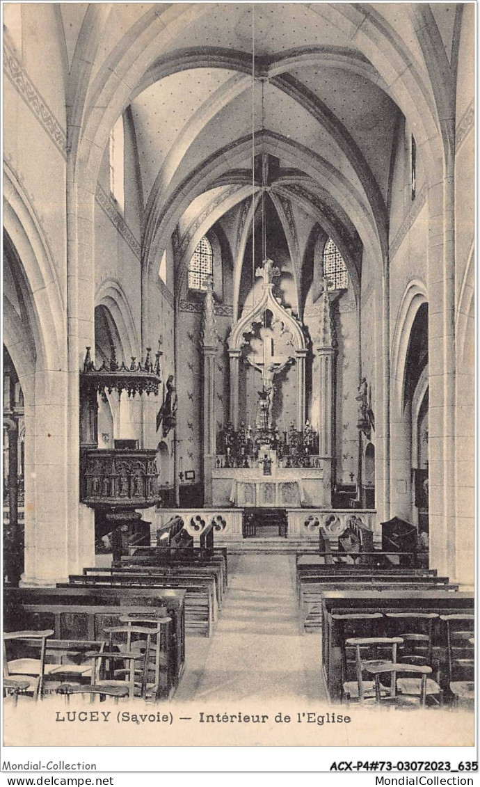 ACXP4-73-0320 - YENNE - LUCEY - Intérieur De L'église - Yenne