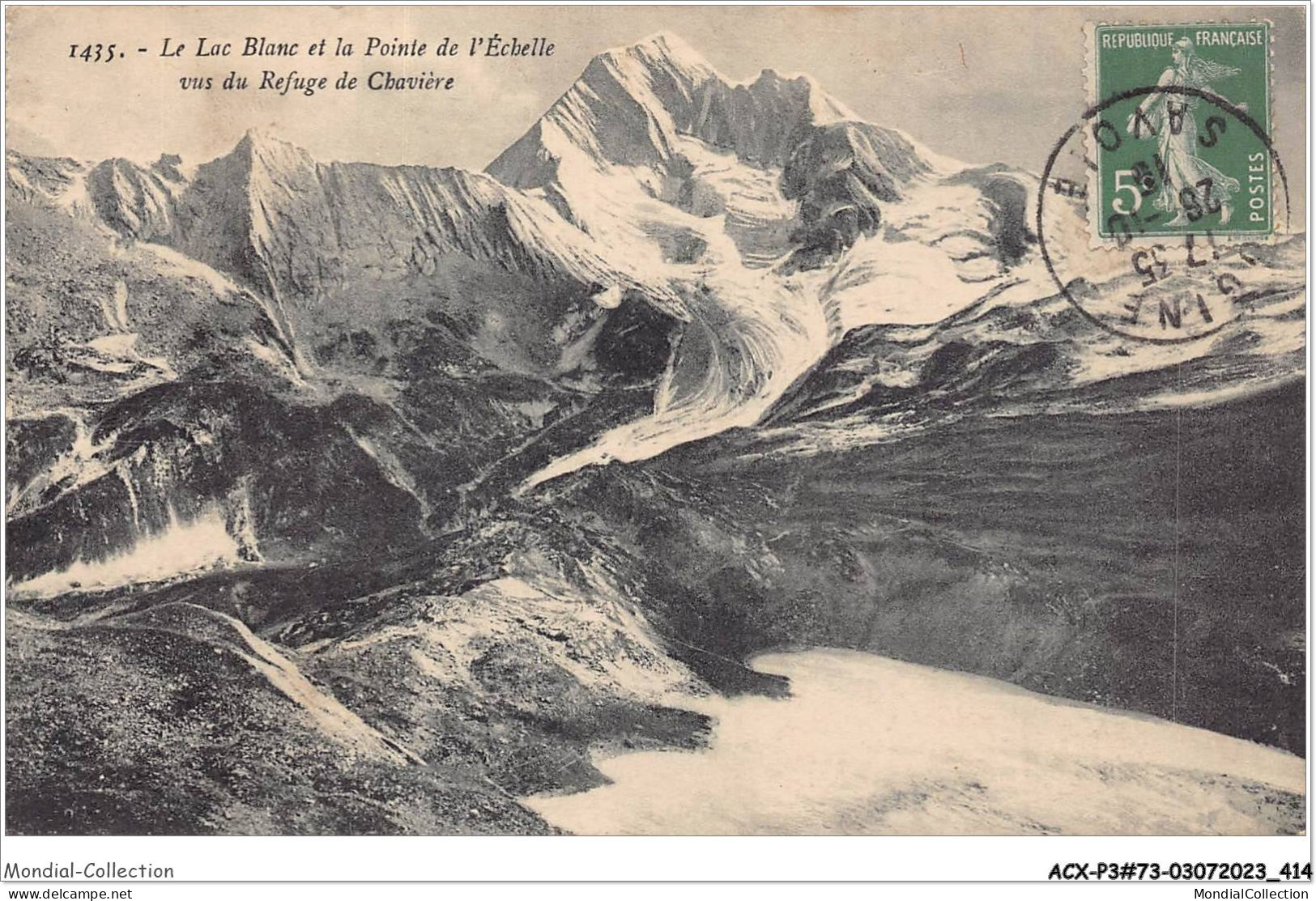 ACXP3-73-0209 - LES ECHELLES - Le Lac Blanc Et La Pointe De L'echelle Vus Du Refuge De Chavière - Les Echelles