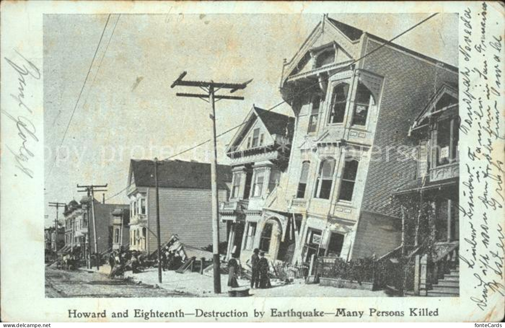 41706986 Tonopah_Nevada Destruction Earthquake Howard And Eighteenth Haus Zersto - Otros & Sin Clasificación