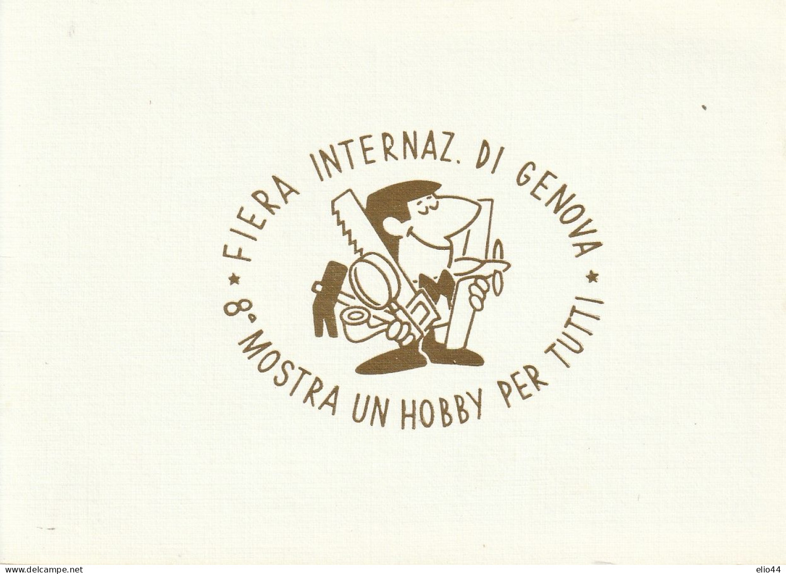 Francobolli - Erinnofilia - Genova - Fiera Internazionale - 8^ Mostra "Un Hobby Per Tutti" - - Erinnophilie