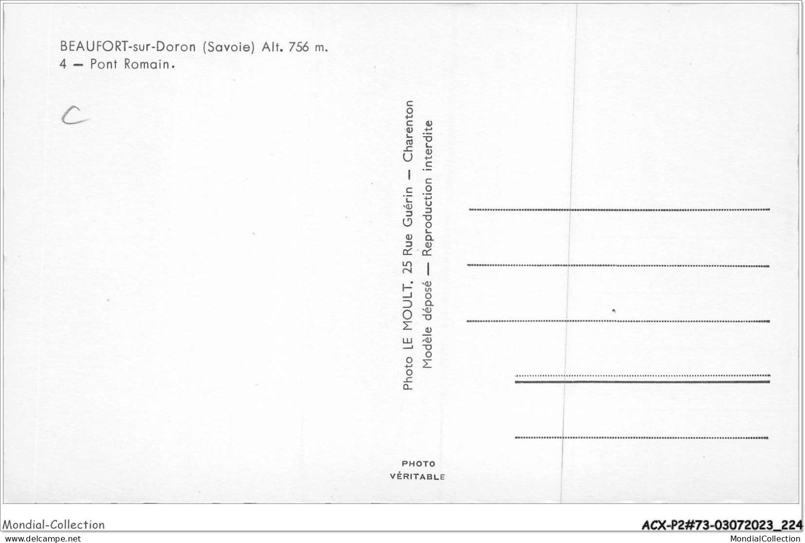 ACXP2-73-0113 - BEAUFORT-sur-DORON - Pont Romain - Beaufort