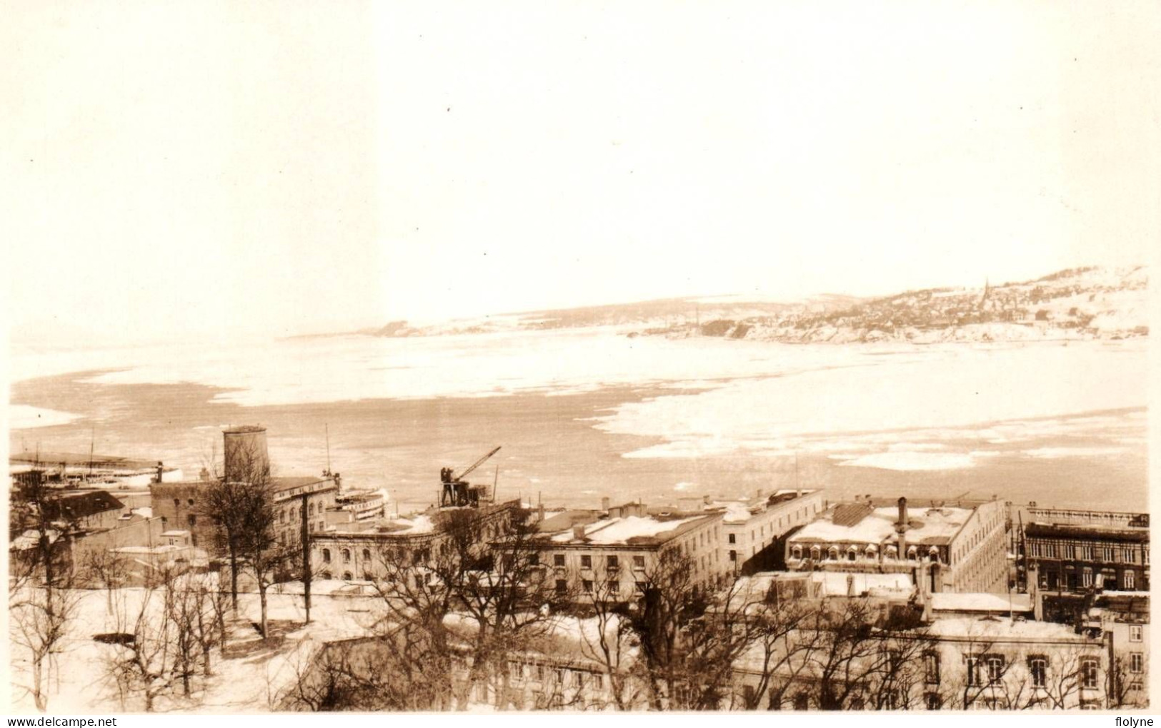 Québec - Carte Photo - Vue De La Ville Et Une Partie Du Fleuve - Canada - Levis