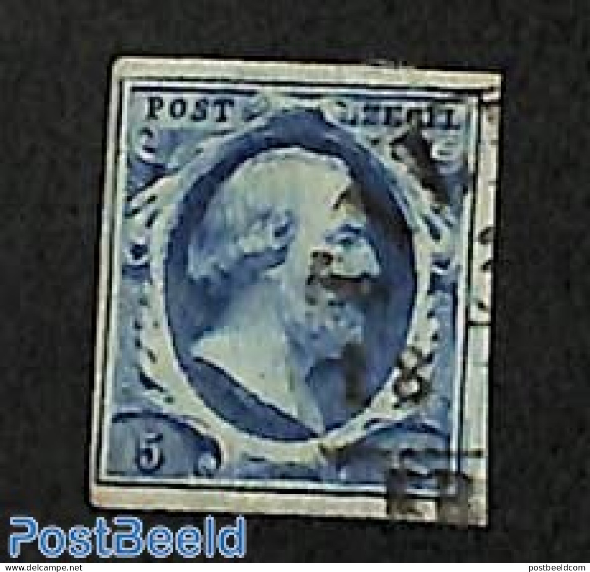 Netherlands 1852 5c, Plate III, Used, Used Or CTO - Gebraucht