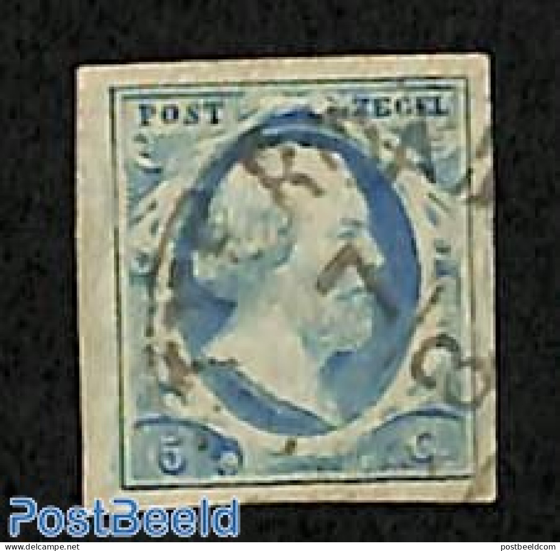 Netherlands 1852 5c, Plate 3, ROTTERDAM-C, Used Or CTO - Used Stamps