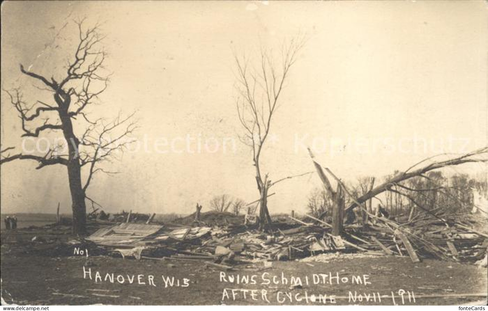 41706724 Monticello_Wisconsin Ruins After Cyclone - Altri & Non Classificati