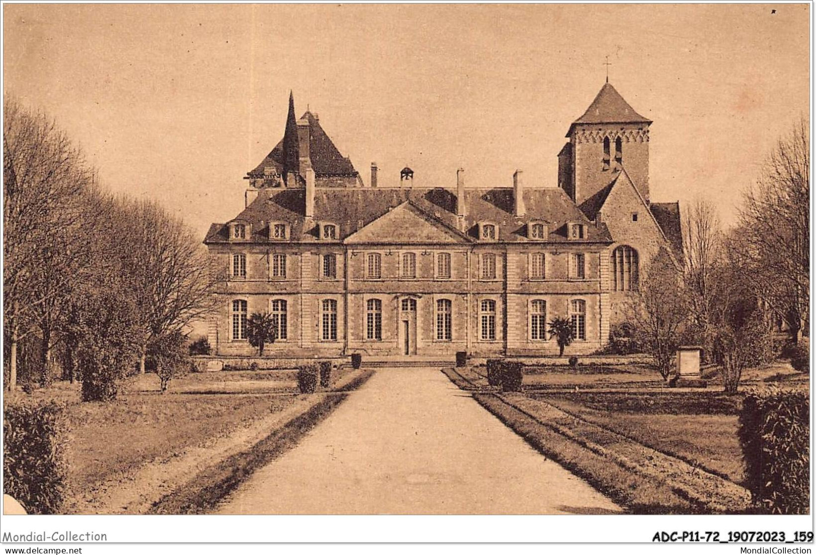 ADCP11-72-1083 - Abbaye St-Pierre De SOLESMES - Façade Des Mauristes - 1722 - Solesmes