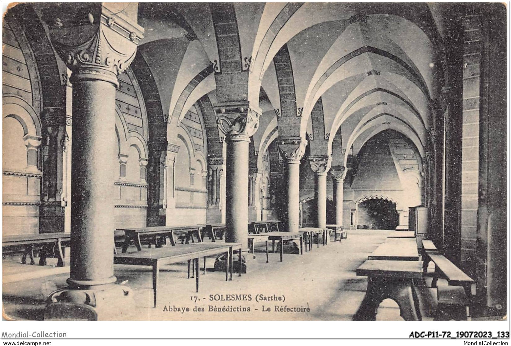 ADCP11-72-1069 - SOLESMES - Abbaye Des Bénédictins - Le Réfectoire - Solesmes