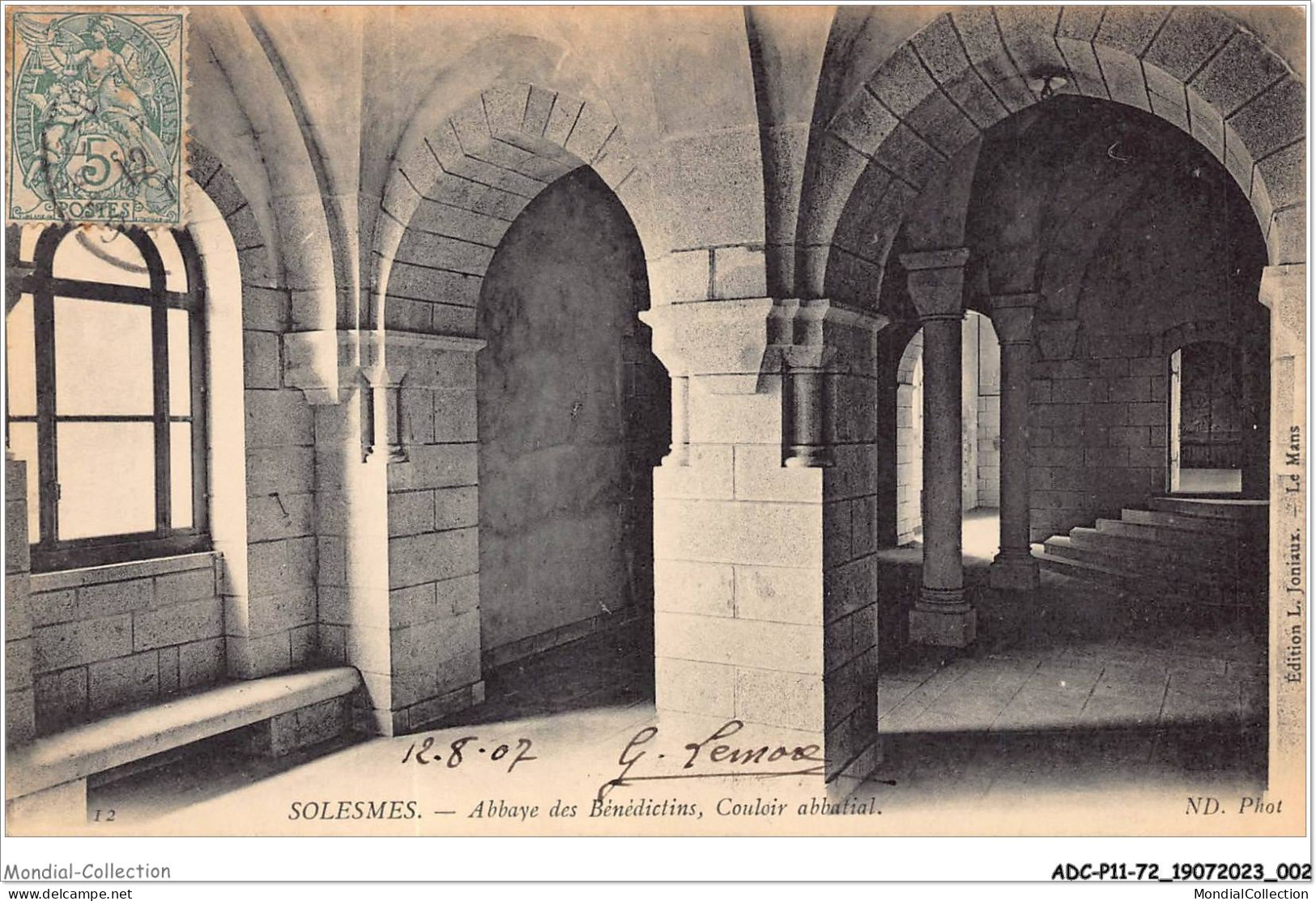 ADCP11-72-1003 - SOLESMES - Abbaye Des Bénédictins - Couloir Abbatial - Solesmes