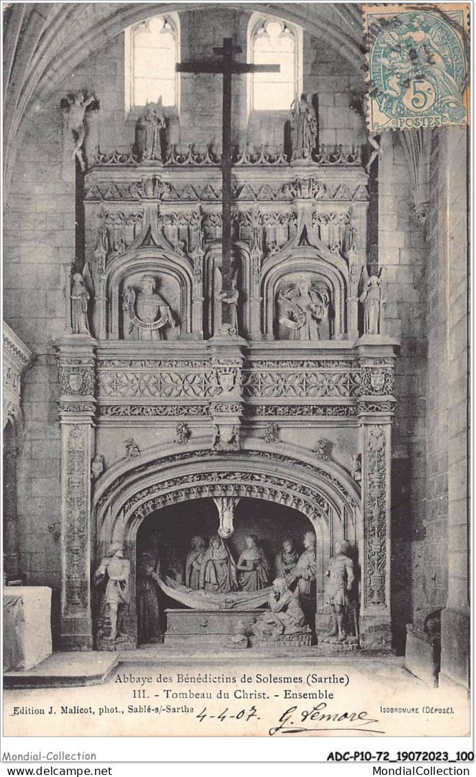 ADCP10-72-0954 - Abbaye Des Bénédictins De SOLESMES - Tombeau Du Christ - Ensemble  - Solesmes