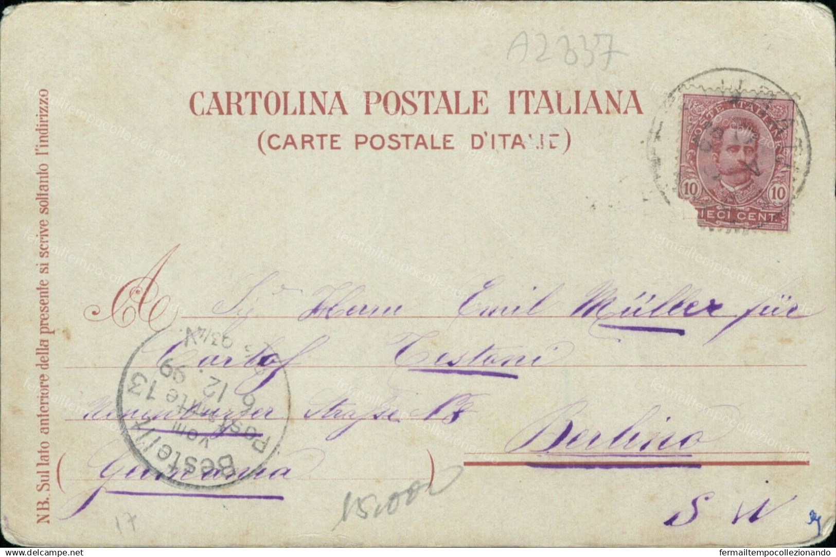 Az837 Cartolina Ricordo Lucia Promessi Sposi 1899 Personaggi Famosi - Artistes