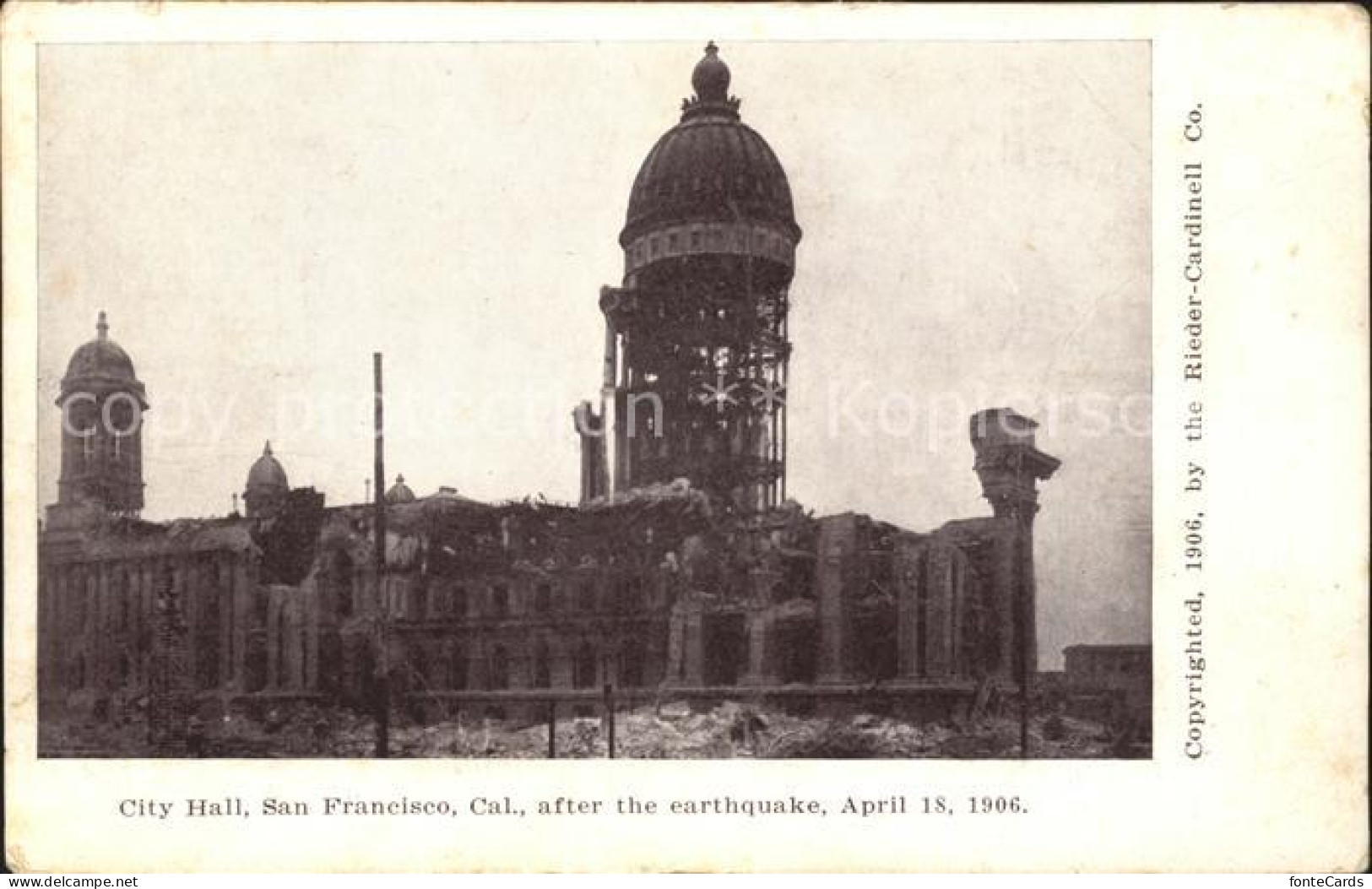 41706541 San_Francisco_California City Hall After The Earthquake  - Autres & Non Classés