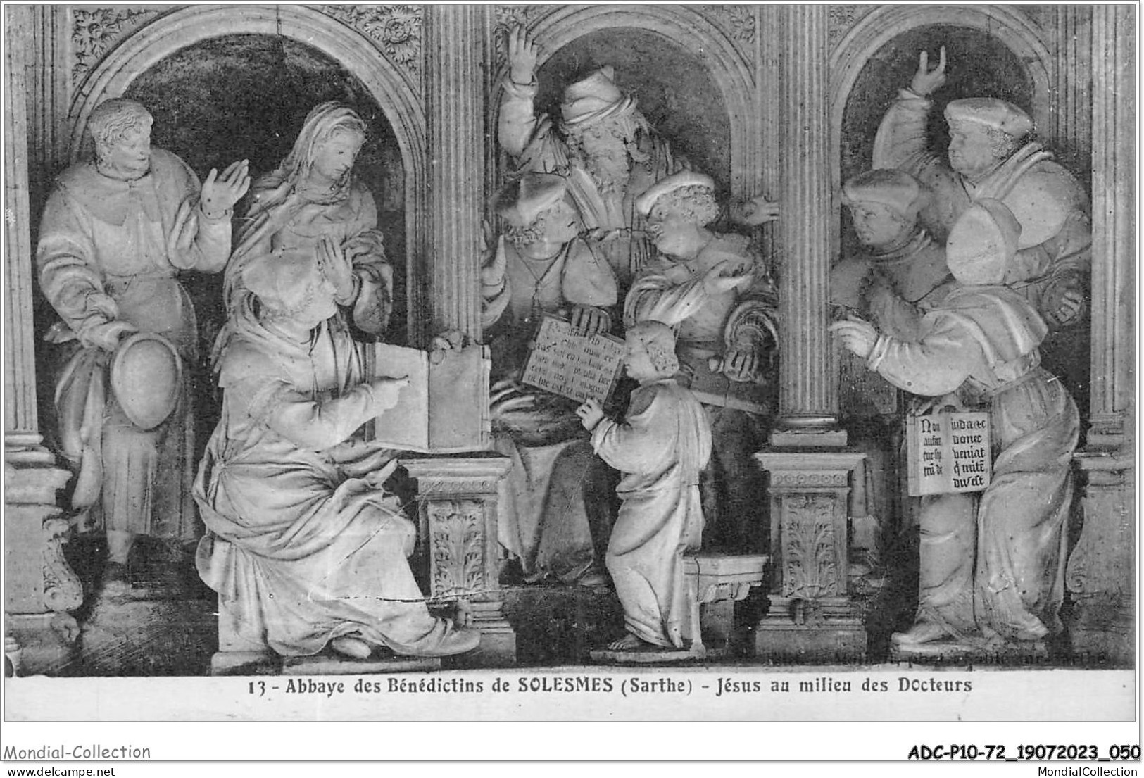 ADCP10-72-0929 - Abbaye Des Bénédictins De SOLESMES - Jésus Au Milieu Des Docteurs  - Solesmes
