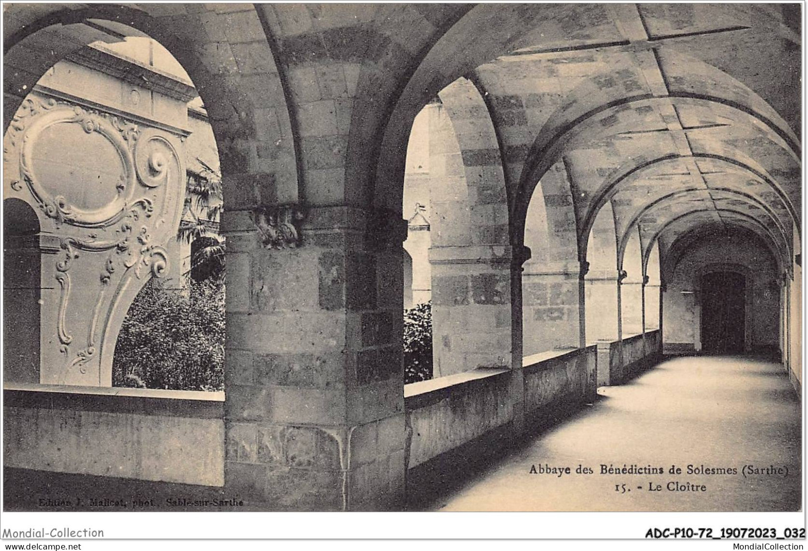 ADCP10-72-0920 - Abbaye Des Bénédictins De SOLESMES - Le Cloître - Solesmes