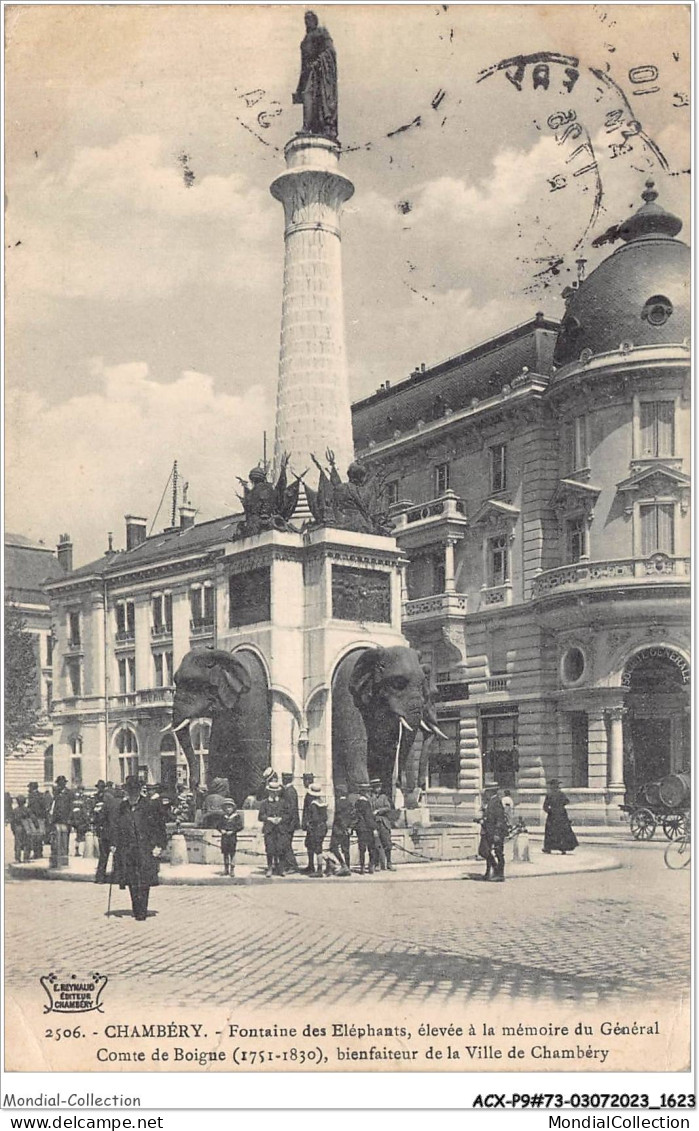 ACXP9-73-0817 - CHAMBERY - Fontaine Des Eléphants  - Chambery