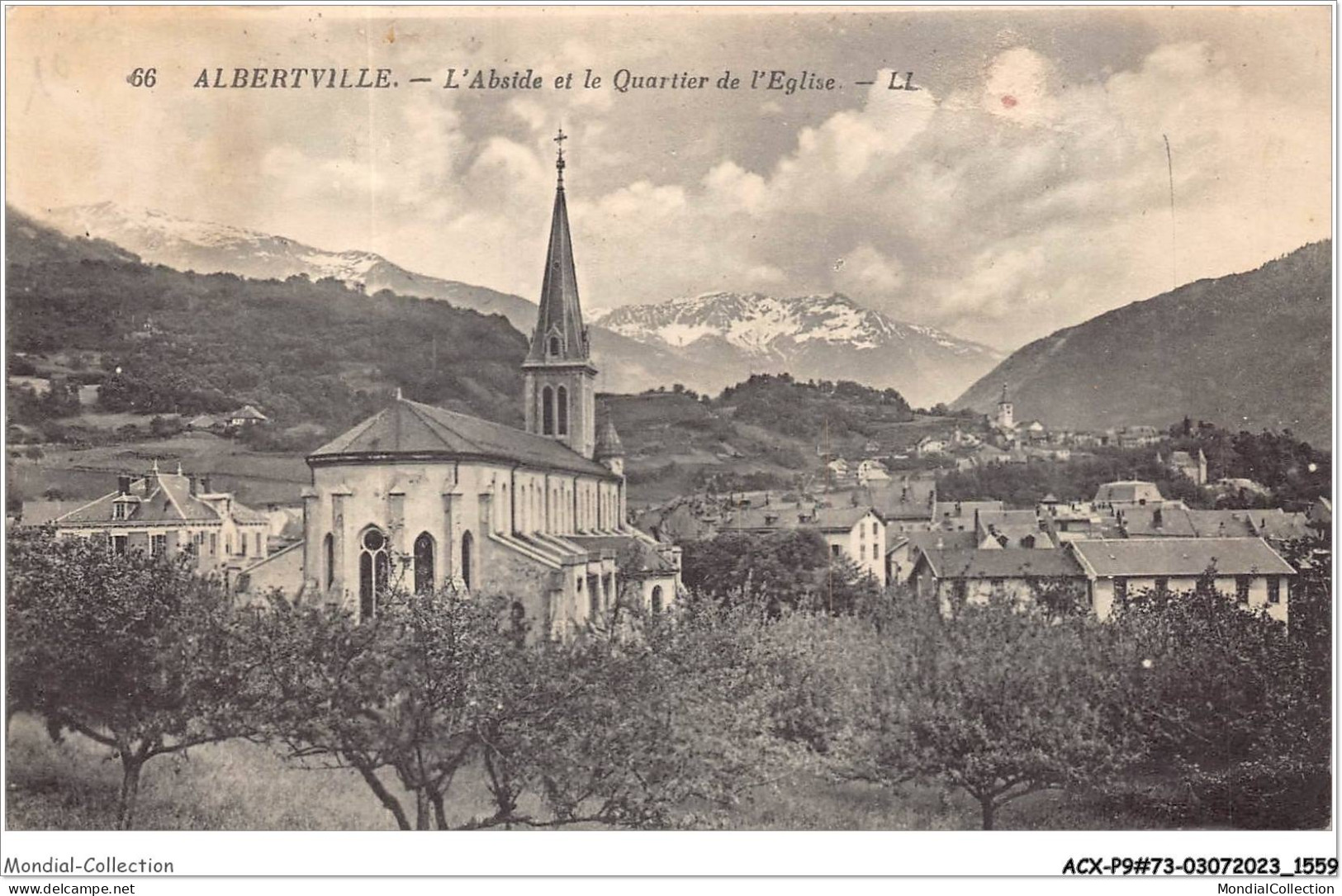 ACXP9-73-0785 - ALBERTVILLE - L'abside Et Le Quartier De L'église - Albertville