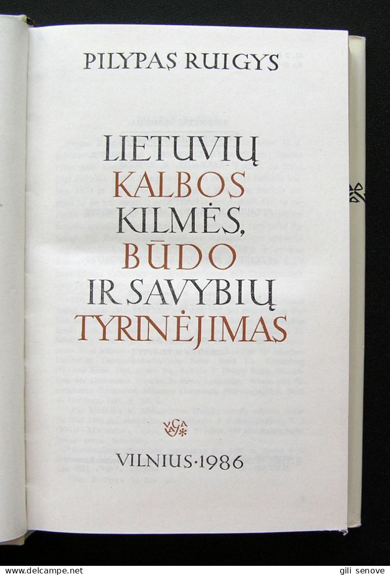 Lithuanian Book / Lietuvių Kalbos Tyrinėjimas By Ruigys 1986 - Ontwikkeling
