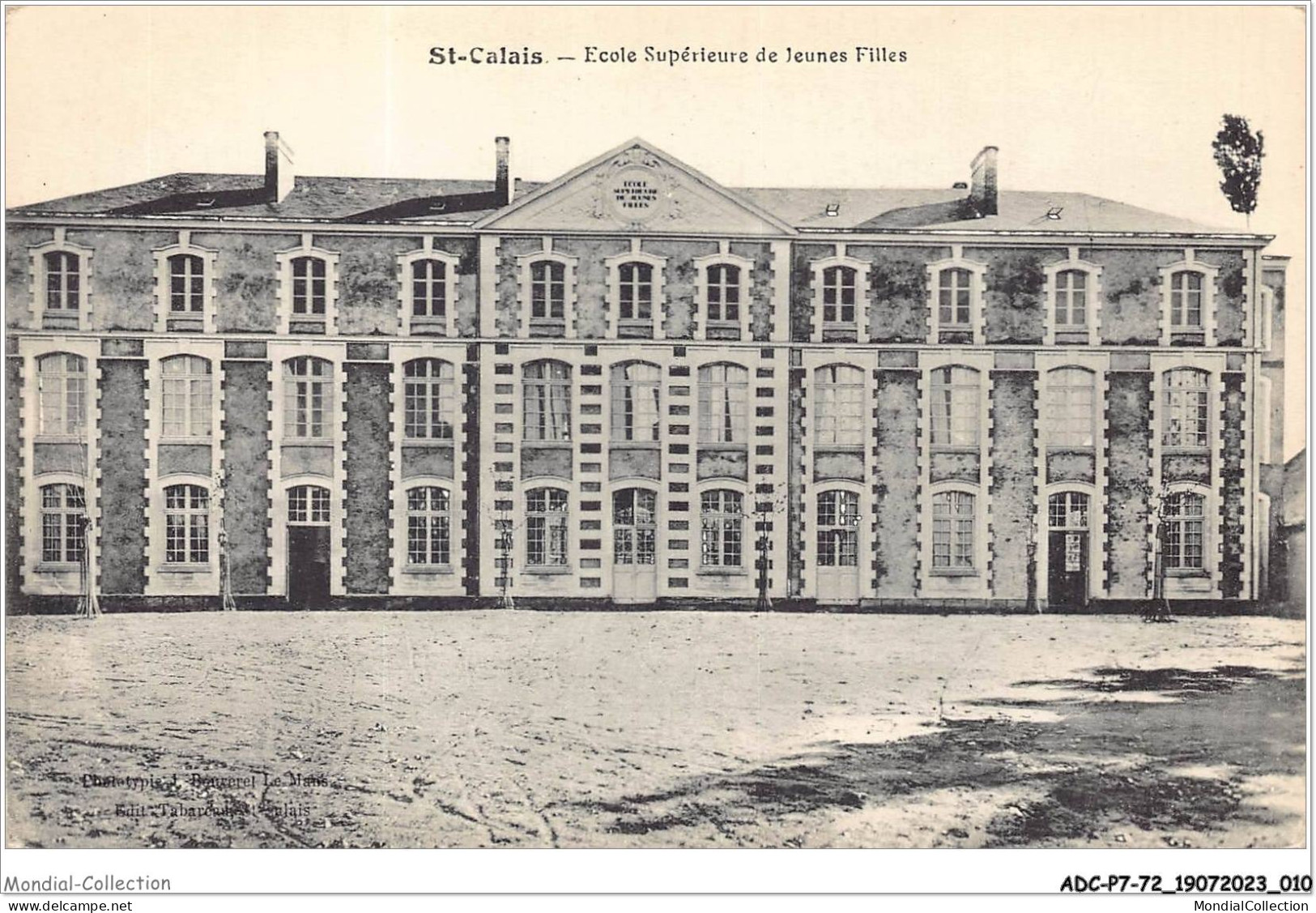 ADCP7-72-0598 - SAINT-CALAIS - école Supérieur De Jeunes Filles - Saint Calais