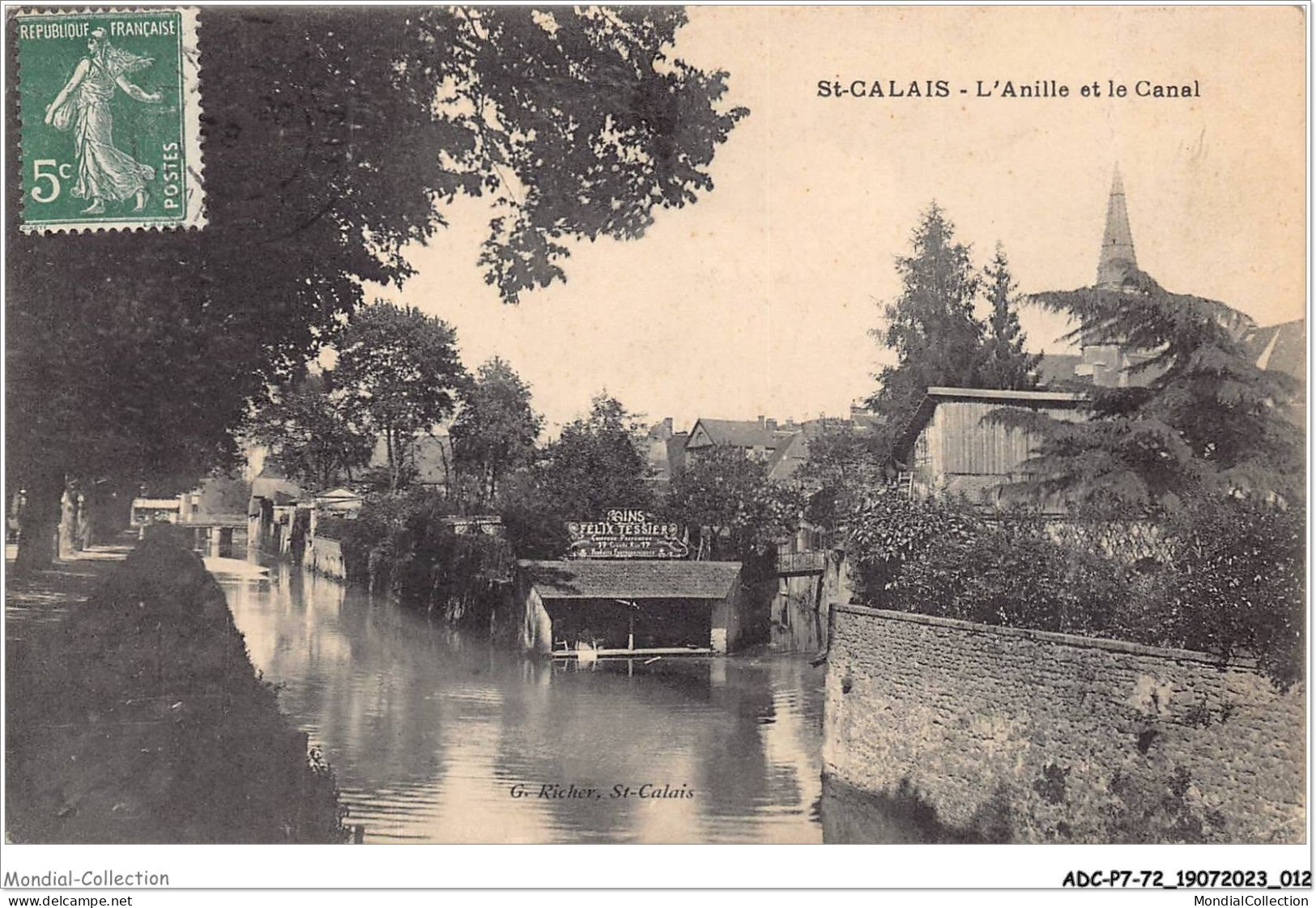 ADCP7-72-0599 - SAINT-CALAIS - L'anille Et Le Canal  - Saint Calais