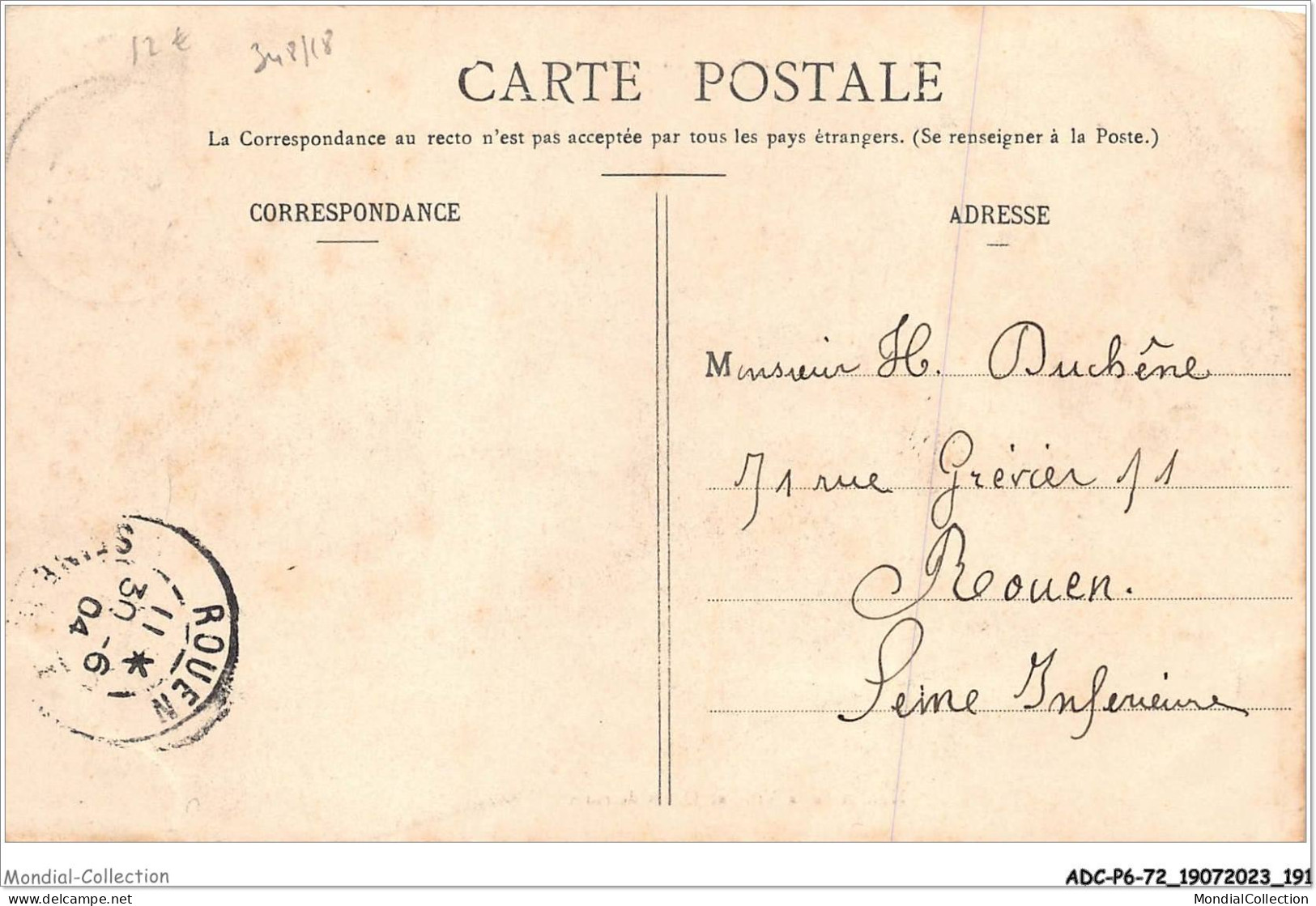 ADCP6-72-0590 - MAMERS - Catastrophe Du 7 Juin 1904 - Moulin De La Ville Et Quais Détruits  - Mamers