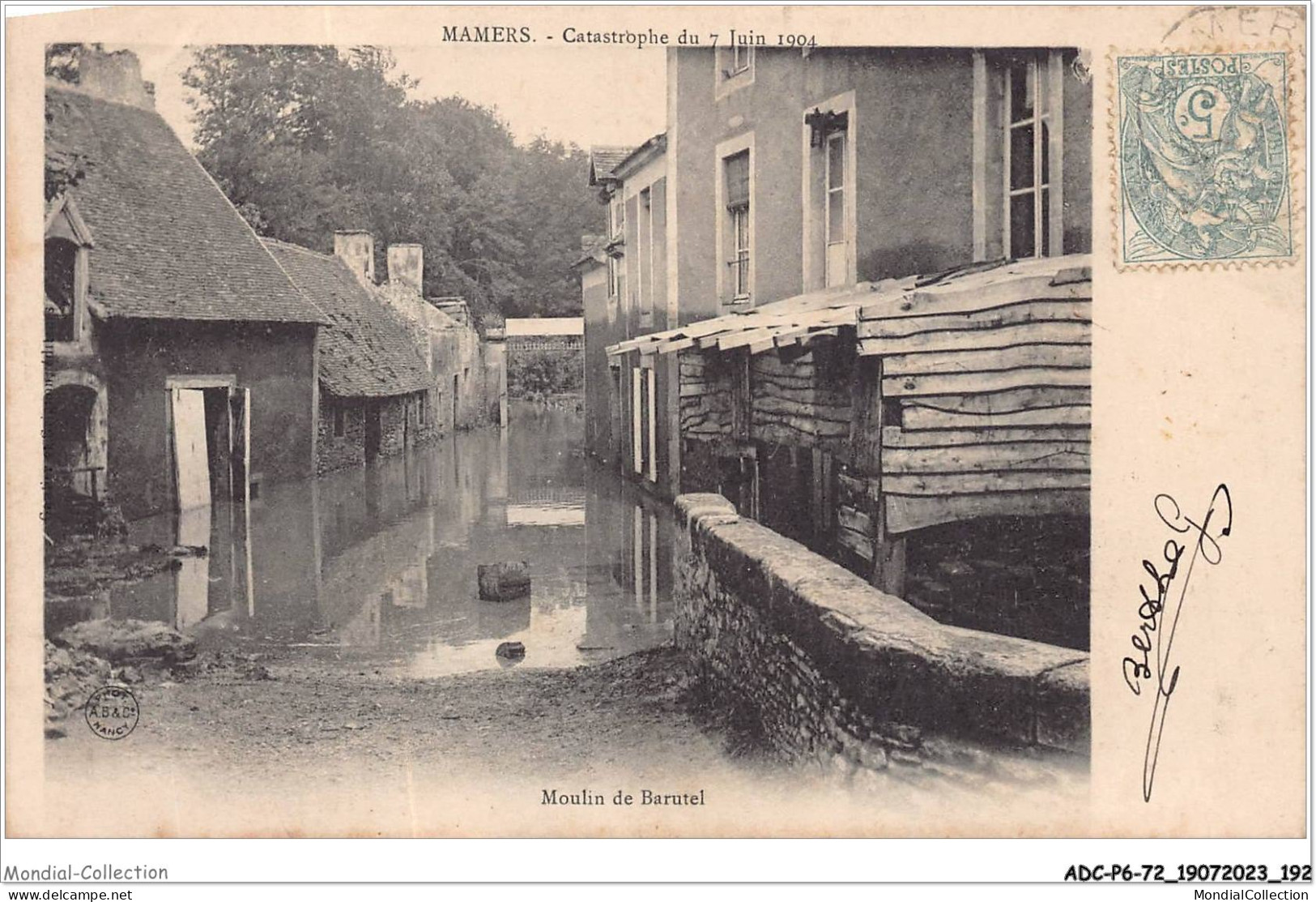 ADCP6-72-0591 - MAMERS - Catastrophe Du 7 Juin 1904 - Moulin De Barutel  - Mamers