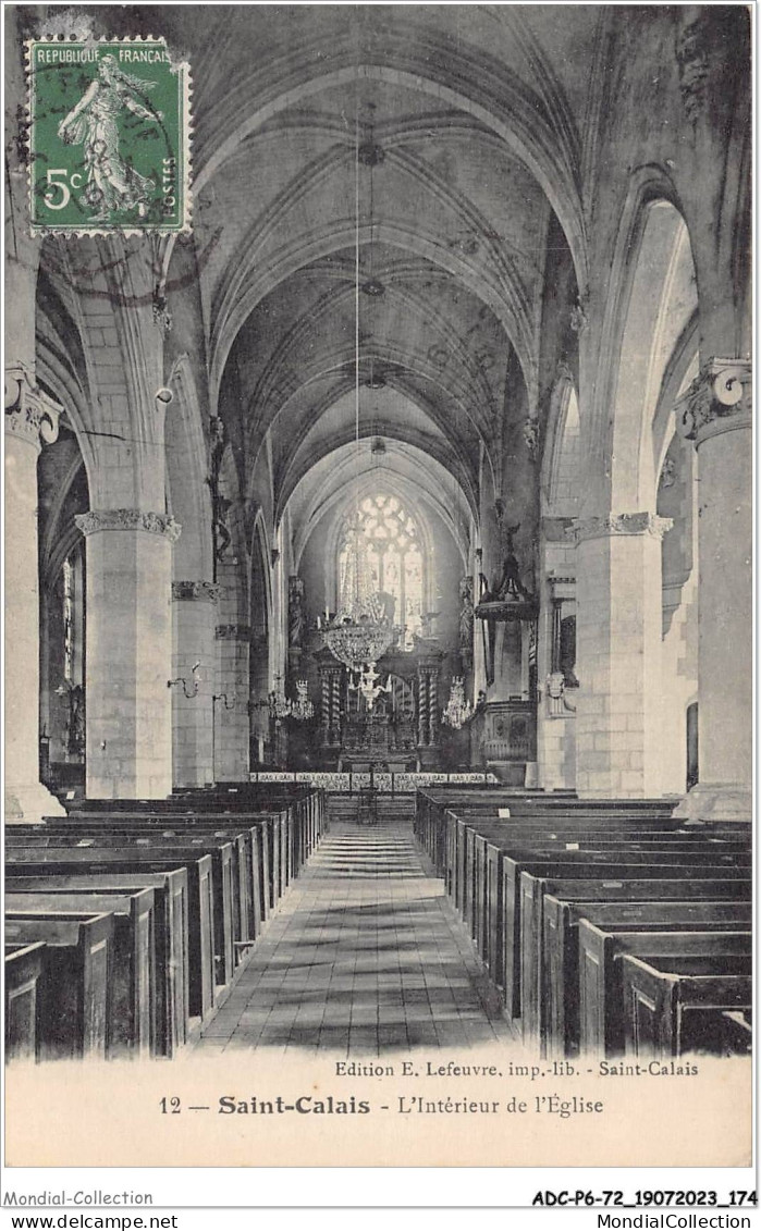 ADCP6-72-0582 - SAINT-CALAIS - L'intérieur De L'église  - Saint Calais