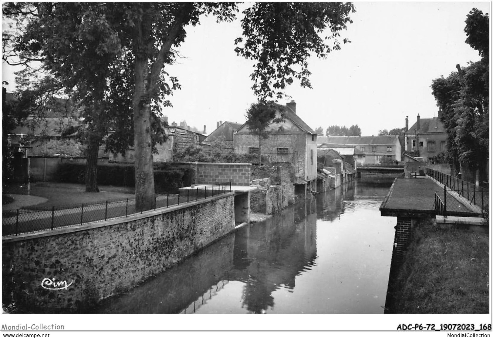 ADCP6-72-0579 - SAINT-CALAIS - Le Quais Et La Vue Sur L'anille  - Saint Calais