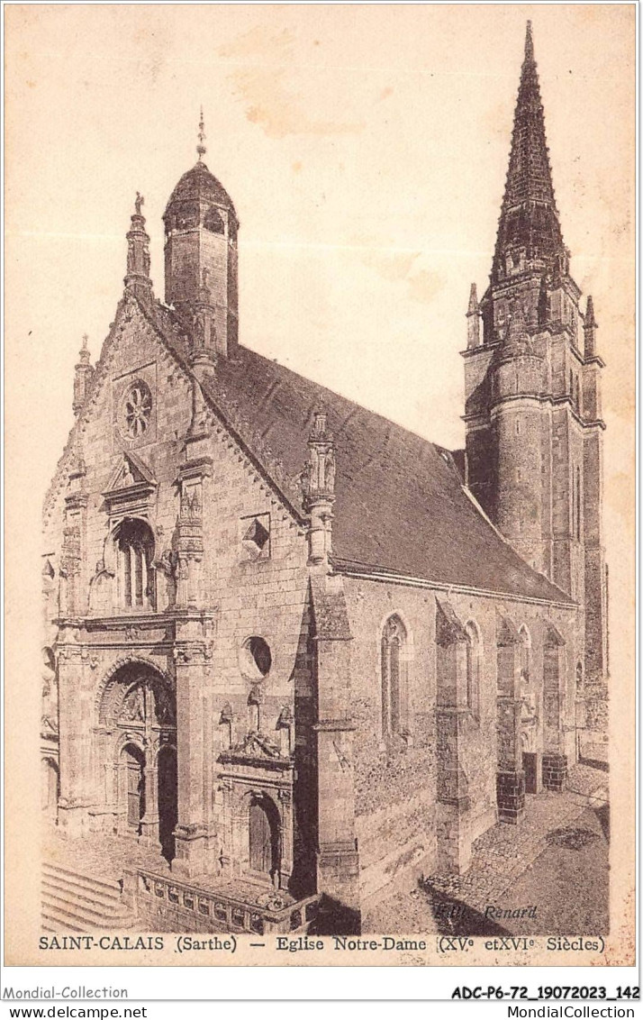 ADCP6-72-0566 - SAINT-CALAIS - église Notre-dame  - Saint Calais