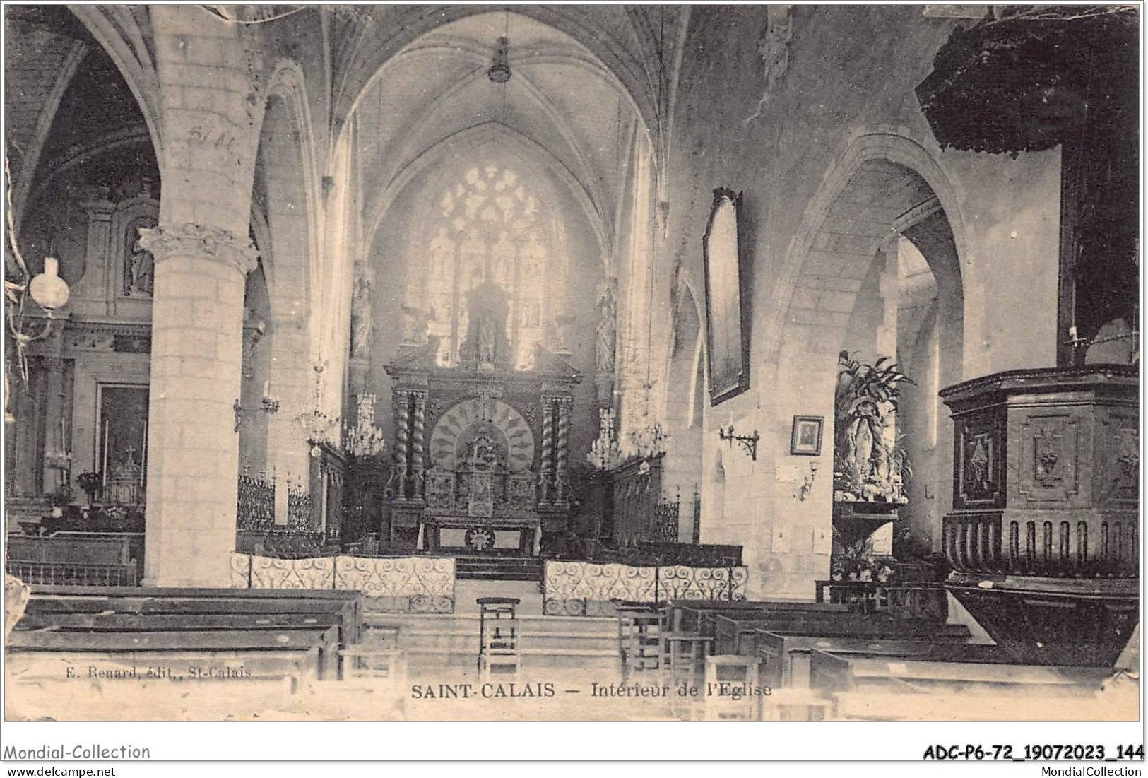 ADCP6-72-0567 - SAINT-CALAIS - Intérieur De L'église  - Saint Calais