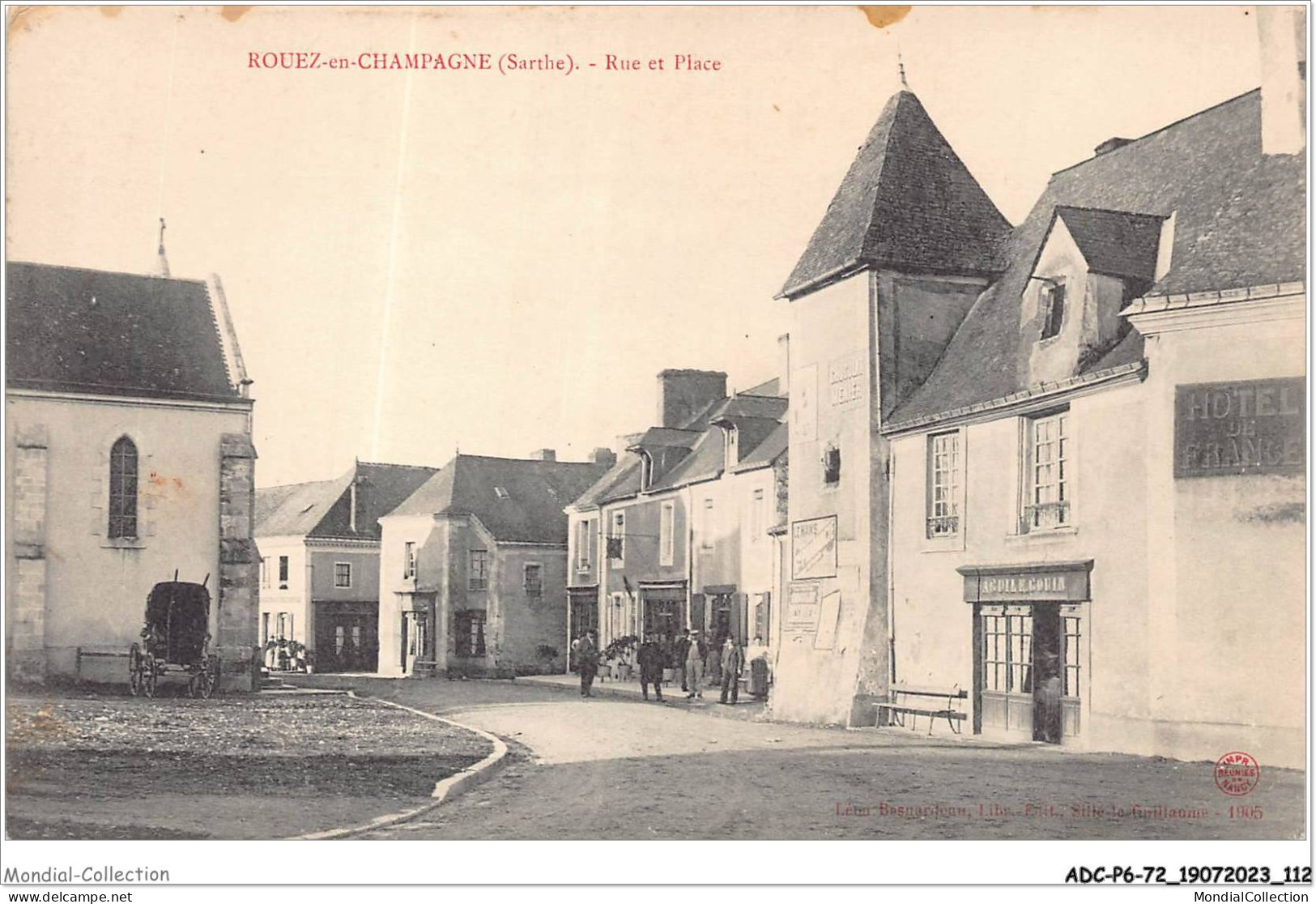 ADCP6-72-0551 - ROUEZ-EN-CHAMPAGNE - Rue Et Place - Mamers