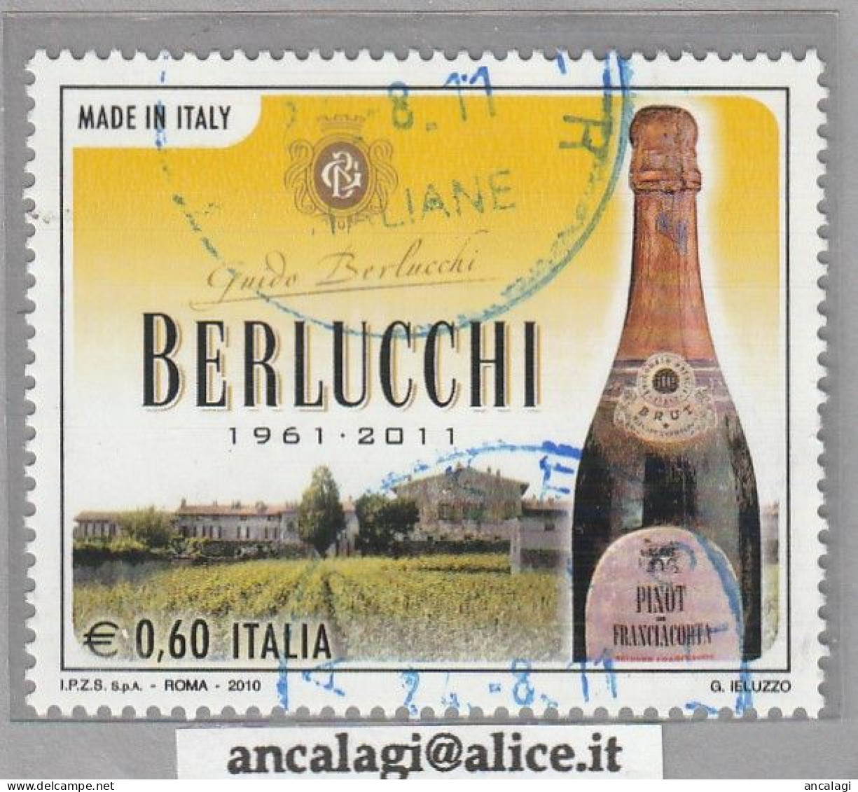 USATI ITALIA 2010 - Ref.1180 "MADE IN ITALY": BERLUCCHI 1 Val. - - 2001-10: Afgestempeld