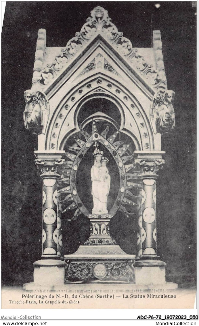 ADCP6-72-0520 - Péleeinage De N.-D. Du Chêne - La Statue Miraculeuse  - Sable Sur Sarthe