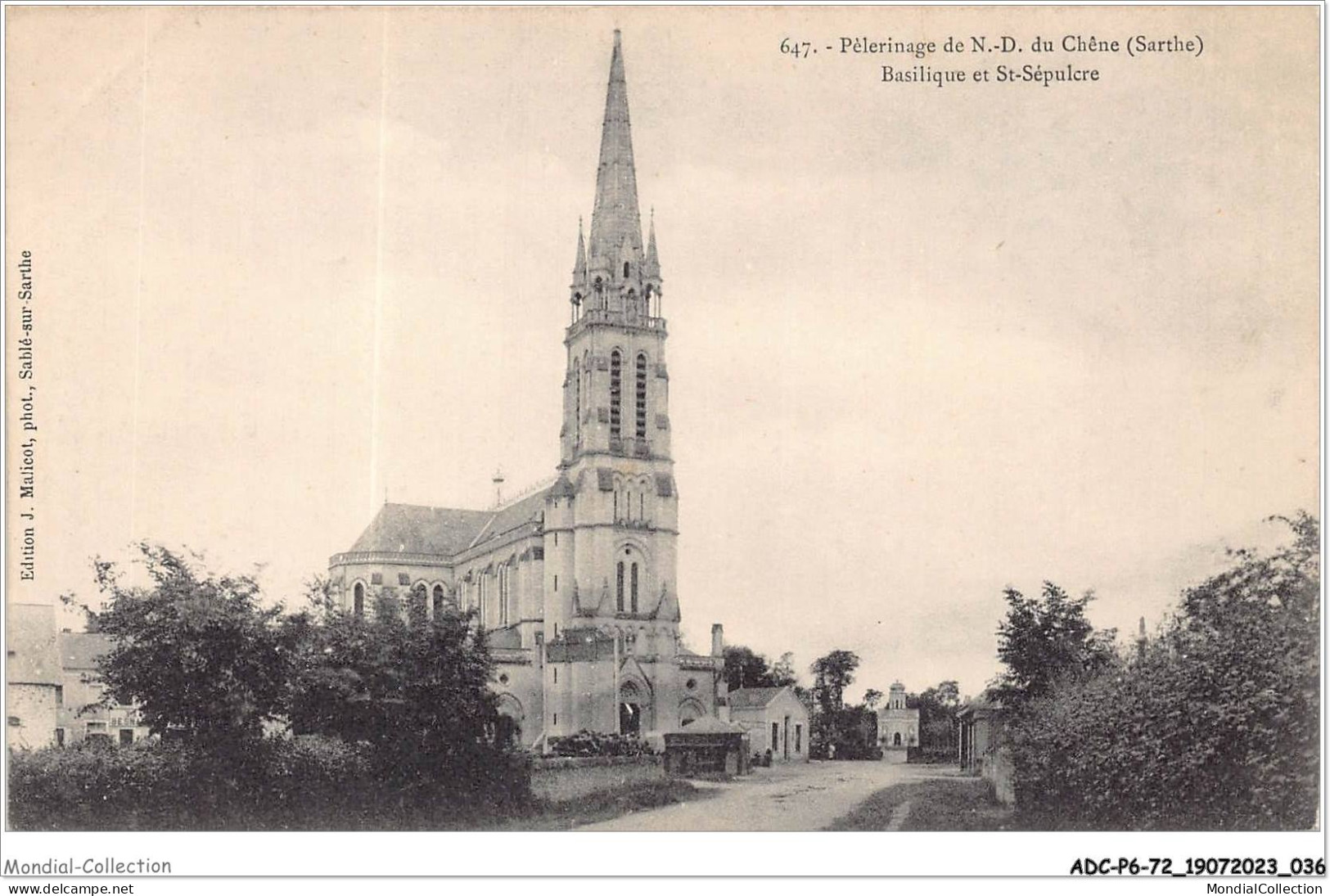 ADCP6-72-0513 - Péleeinage De N.-D. Du Chêne - Basilique Et St-sépulcre - Sable Sur Sarthe