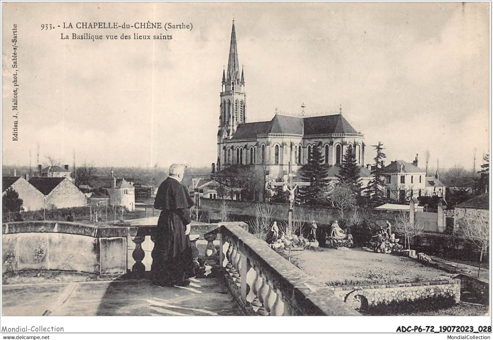 ADCP6-72-0509 - LA CHAPELLE-DU-CHENE - La Basilique Vue Des Lieux Saints - Sable Sur Sarthe