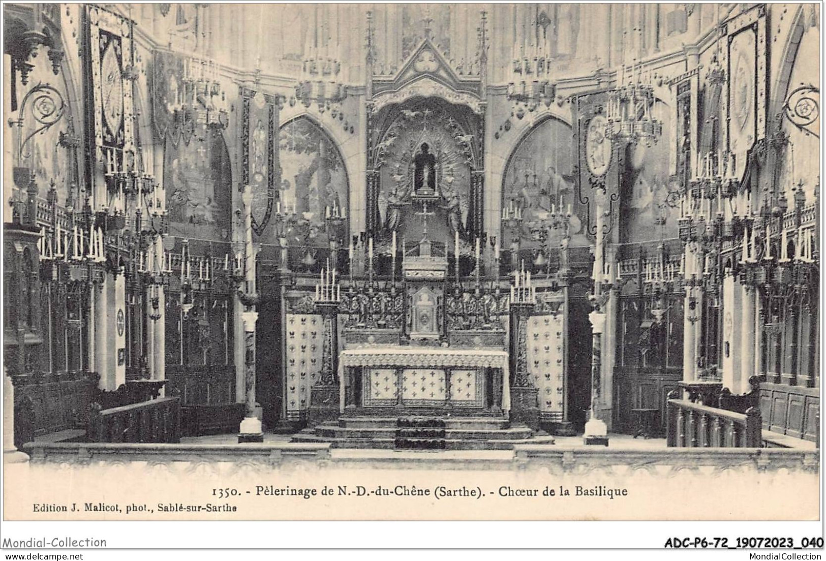 ADCP6-72-0515 - Péleeinage De N.-D. Du Chêne - Choeur De La Basilique - Sable Sur Sarthe