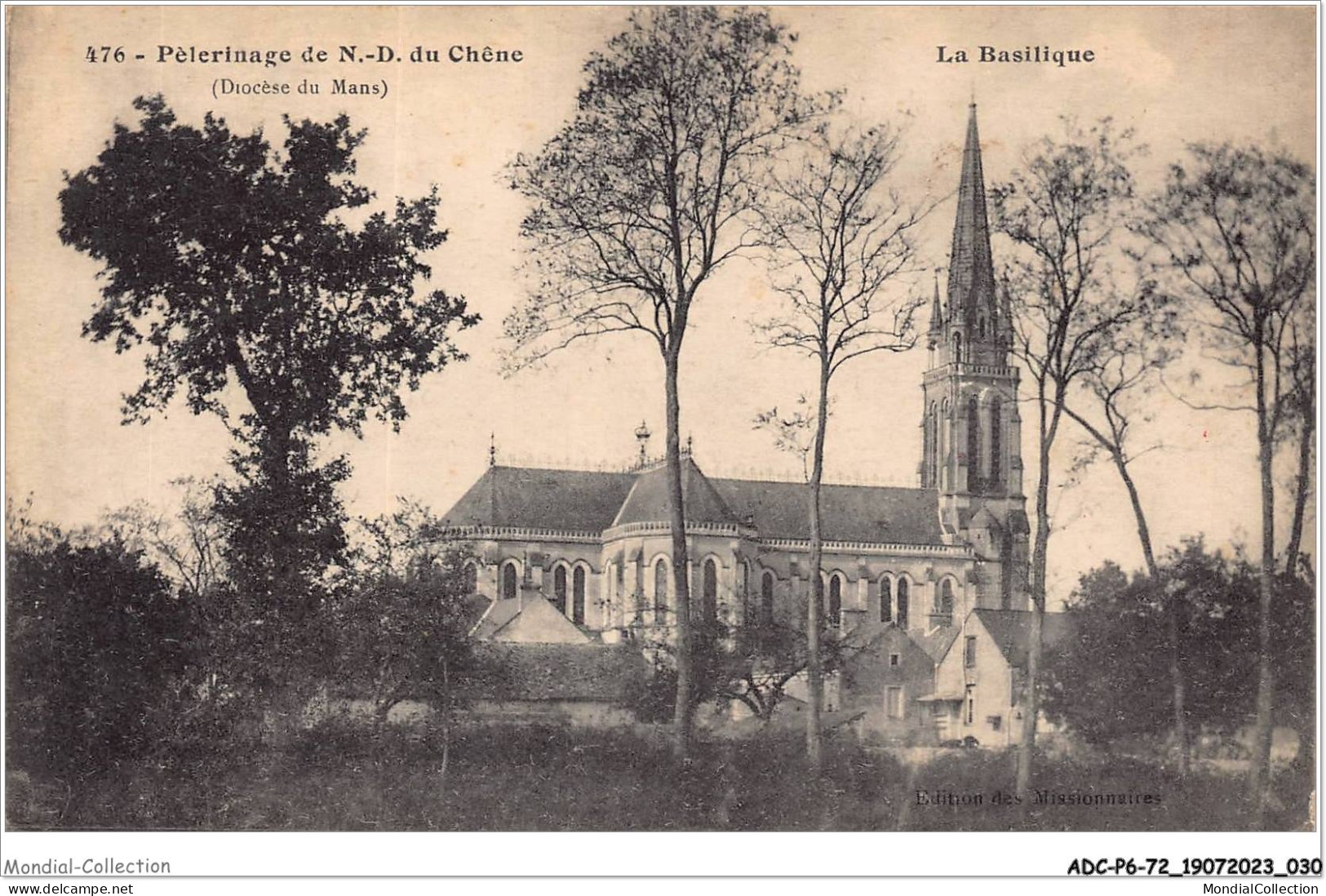 ADCP6-72-0510 - Péleeinage De N.-D. Du Chêne - Diocèse Du Mans - La Basilique - Sable Sur Sarthe