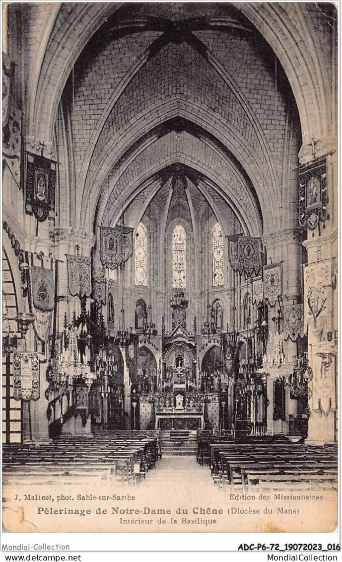 ADCP6-72-0503 - Péleeinage De N.-D. Du Chêne - Diocèse Du Mans - Intérieur De La Basilique  - Sable Sur Sarthe