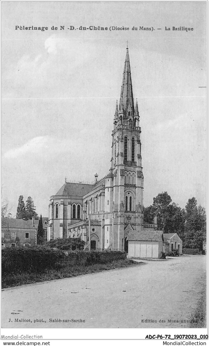 ADCP6-72-0500 - Péleeinage De N.-D. Du Chêne - Diocèse Du Mans - La Basilique - Sable Sur Sarthe